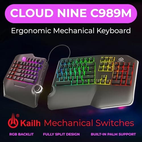 Cloud Nine C989M Ergonomic Mechanical Split Keyboard thumbnail 2