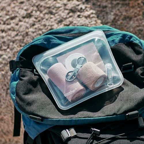 Stasher Silicone Reusable Sandwich Bag (28 oz, Clear) thumbnail 5