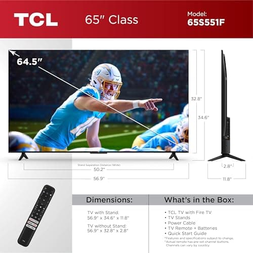 TCL 55-Inch S5 4K LED Smart TV with Fire TV thumbnail 4