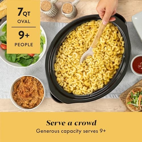 Crock-Pot 7-Quart Oval Manual Slow Cooker, Stainless Steel thumbnail 2