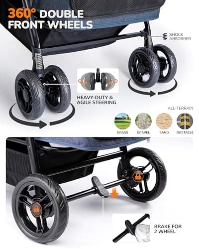 Ibiyaya Gentle Giant Heavy Duty Dog Stroller thumbnail 5