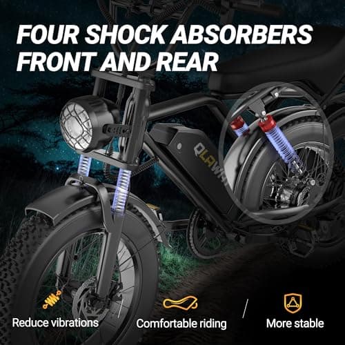 Himiway Cruiser 750W Fat Tire Electric Bike thumbnail 4