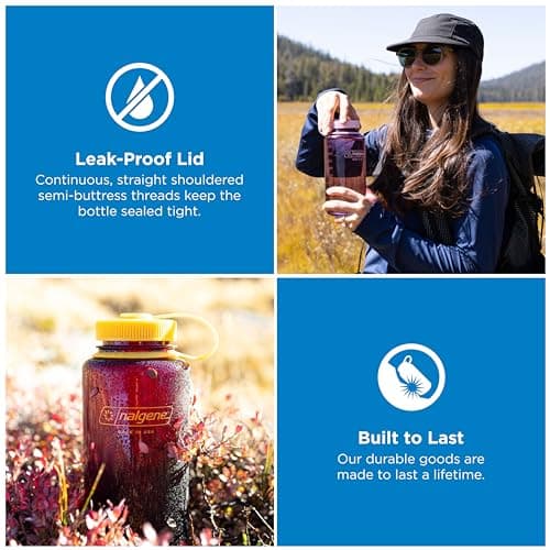 Nalgene Wide Mouth 32oz Tritan BPA-Free Bottle thumbnail 2