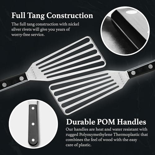 Lamson Stainless Steel Slotted Fish Turner (3x6-Inch, Walnut Handle) thumbnail 5