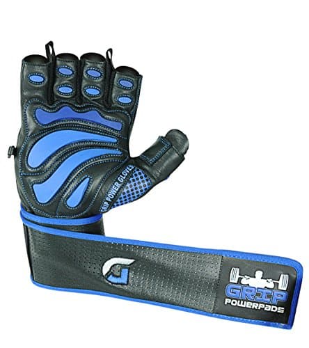 Grip Power Pads Elite Leather Gym Gloves thumbnail 4