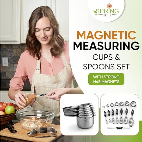 Spring Chef Magnetic Measuring Cups and Spoons Set of 15 thumbnail 3