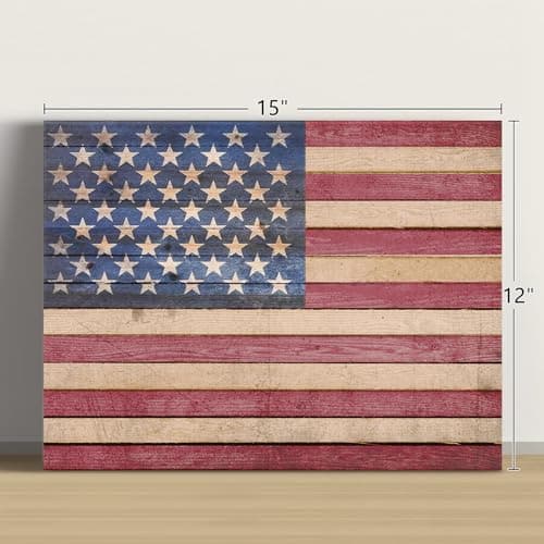 Anley Vintage Style American Wood Wall Sign thumbnail 2
