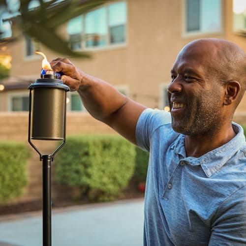 TIKI Brand Easy Install Metal Torch (4-Pack) thumbnail 4