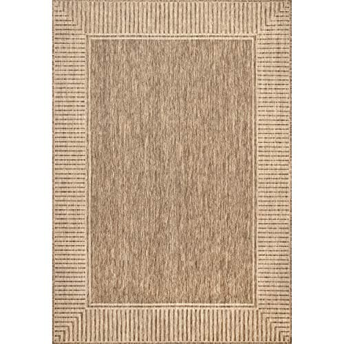 nuLOOM Asha Simple Border Indoor/Outdoor Area Rug 5x8 thumbnail 3