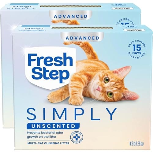 Fresh Step Advanced Simply Unscented Multi Cat Clumping Litter