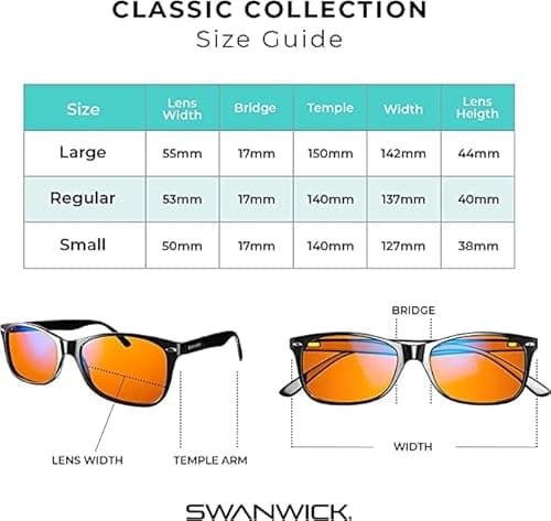 Swanwick Classic Night Swannies Blue Light Glasses thumbnail 4