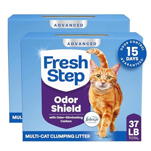 Fresh Step Advanced Odor Shield Multi Cat Clumping Litter with Febreze Freshness