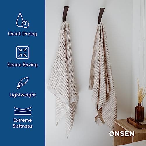 ONSEN Supima Waffle Bath Towel thumbnail 2