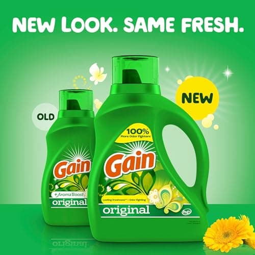 Gain + Aroma Boost Liquid Laundry Detergent, Original thumbnail 2