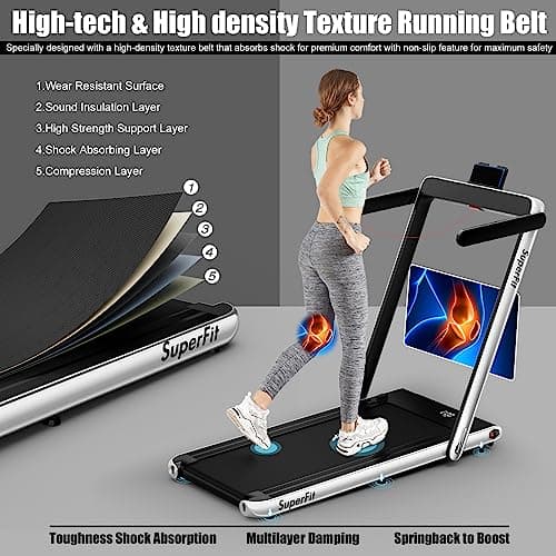 Goplus 2-in-1 Folding Treadmill thumbnail 3
