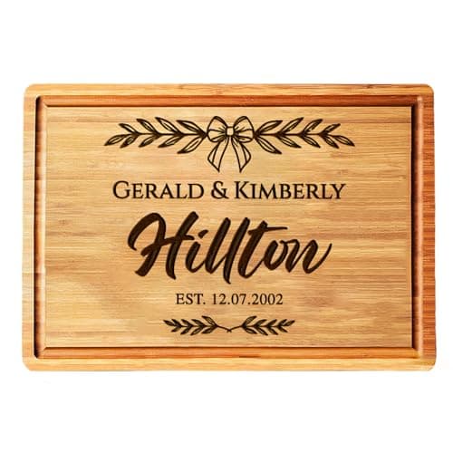 Personalized Wooden Cutting Board with Family Name Engraving - image 1