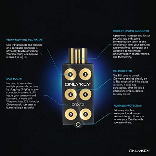 OnlyKey FIDO2 Hardware Password Manager and Security Key thumbnail 5
