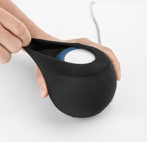 Coyktonty Protective Cover for Apple Smart Speaker dust Cover Homepod Mini Audio Waterproof Elastic Storage (Black) thumbnail 3