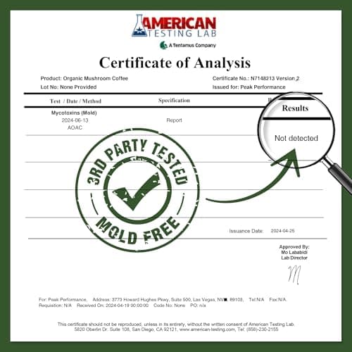 Peak Performance Organic Mushroom Coffee (Medium Roast Ground) thumbnail 4