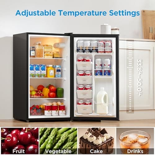 Midea 3.3 Cu.ft Mini Fridge, Energy Star Certified thumbnail 3