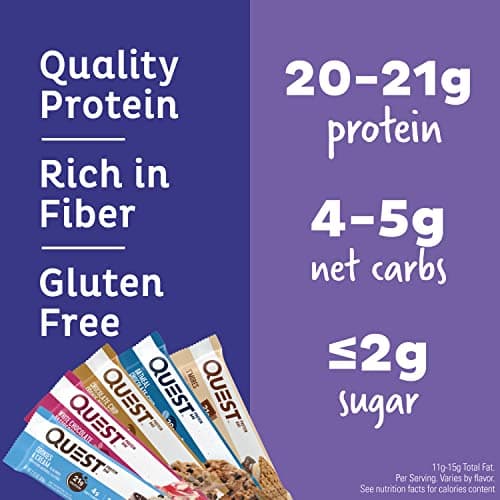 Quest Nutrition Protein Bars, Chocolate Chip Cookie Dough (12-Pack) thumbnail 3