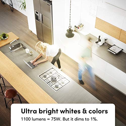 LIFX Color A19 1100 Lumens Wi-Fi Smart LED Bulb (2-Pack) thumbnail 5