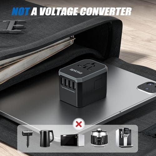 EPICKA Universal Travel Adapter TA-105 (USB-C + 4 USB-A) thumbnail 5