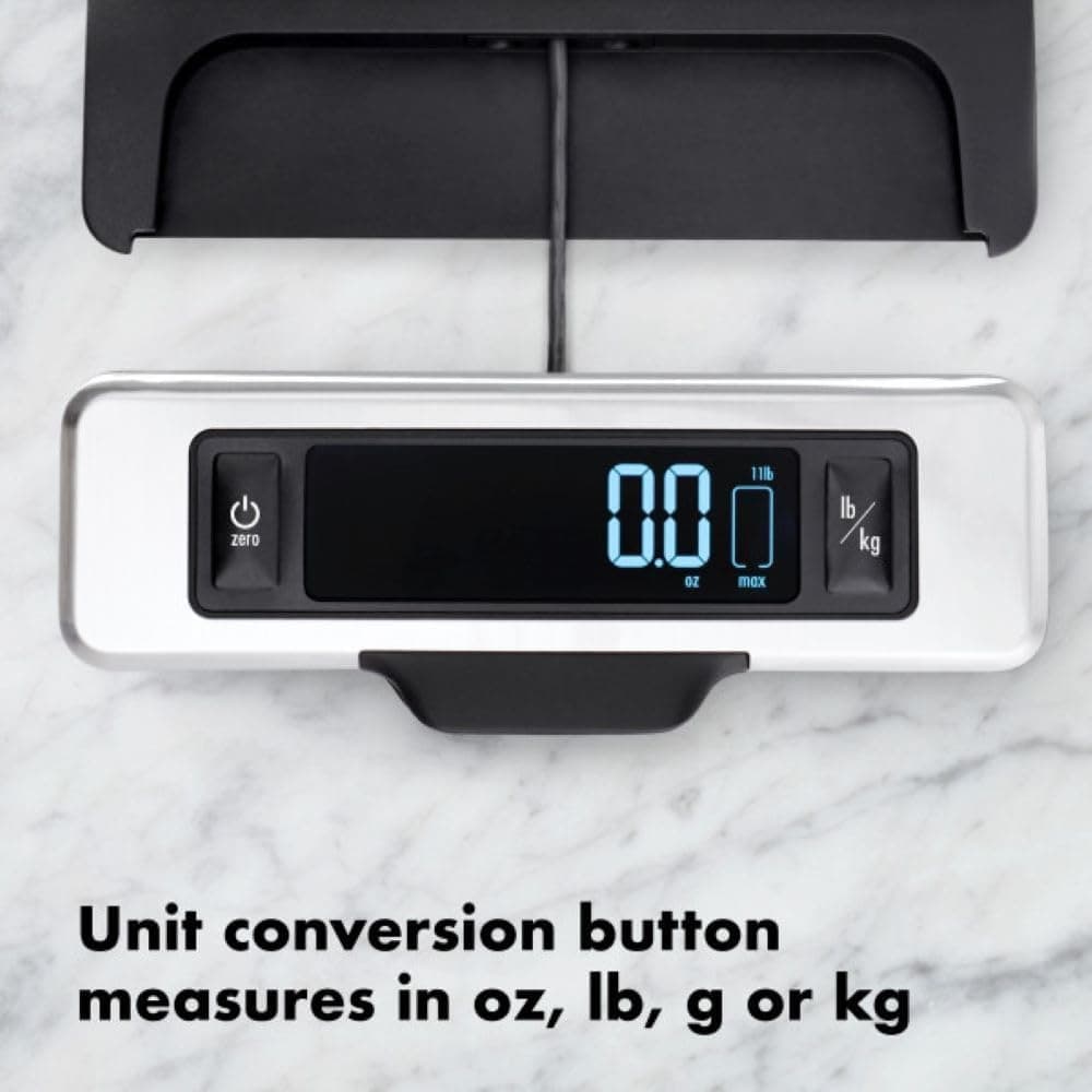 OXO Good Grips 11-Pound Stainless Steel Food Scale thumbnail 4