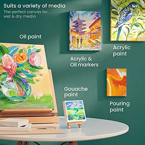 Arteza Stretched Canvas Multipack (10 Canvases, 5 Sizes) thumbnail 5
