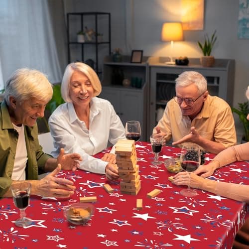 Treasures Gifted Patriotic Plastic Tablecloth (3-Pack) thumbnail 5