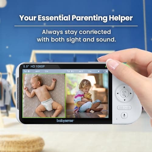Babysense Full HD 5.5" Split-Screen Baby Monitor thumbnail 2