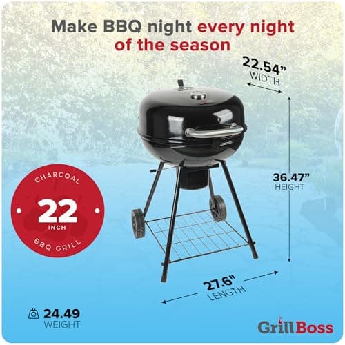 Pit Boss K22 Portable Kettle Charcoal Grill thumbnail 2