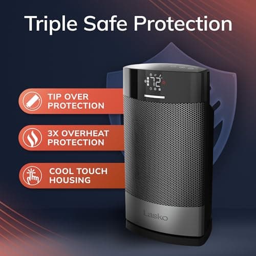 Lasko Ellipse Ceramic Tabletop Heater CD12950 thumbnail 4