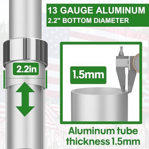 Anley 25ft Heavy Duty Telescoping Flag Pole Kit thumbnail 3