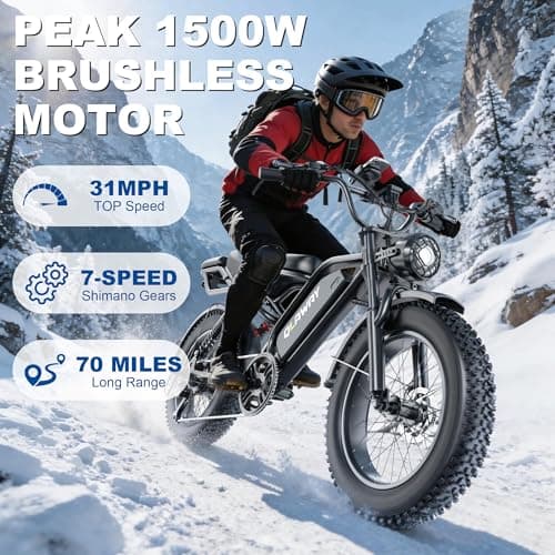 Himiway Cruiser 750W Fat Tire Electric Bike thumbnail 2
