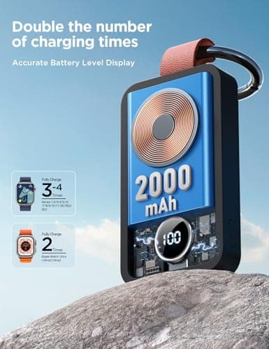JOYROOM Portable 2000mAh Wireless Charger for Apple Watch thumbnail 2