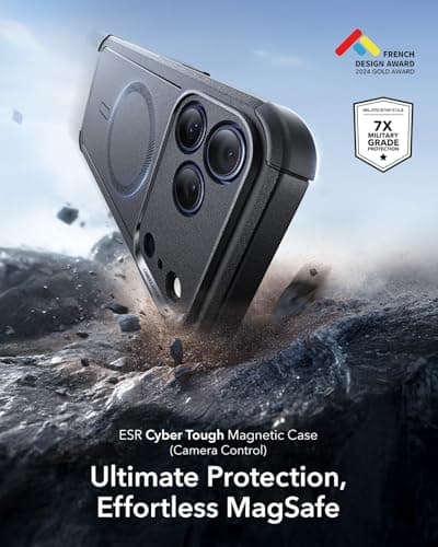 ESR Cyber Tough for iPhone 18 Pro/17 Pro Case, Black thumbnail 2