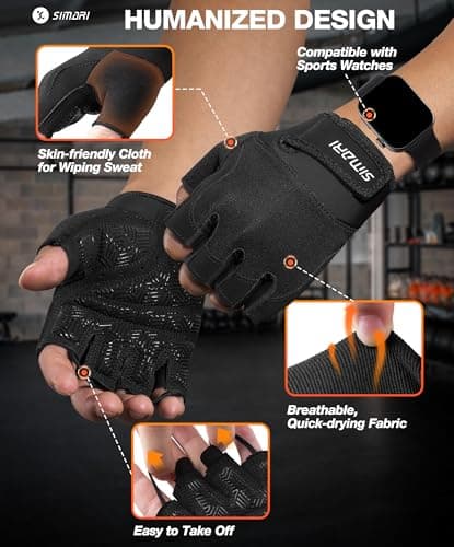 SIMARI Breathable Workout Gloves thumbnail 5