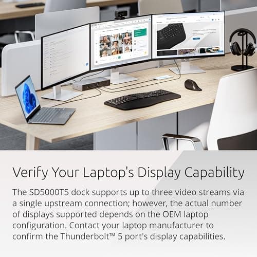 Kensington SD5000T5 Thunderbolt 5 Docking Station (K35201NA) Silver thumbnail 4