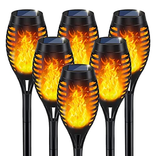 Sterno Home Outdoor Solar LED Tiki Torch (4-Pack) - image 1