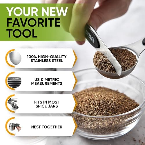 Spring Chef Magnetic Measuring Cups and Spoons Set of 15 thumbnail 5