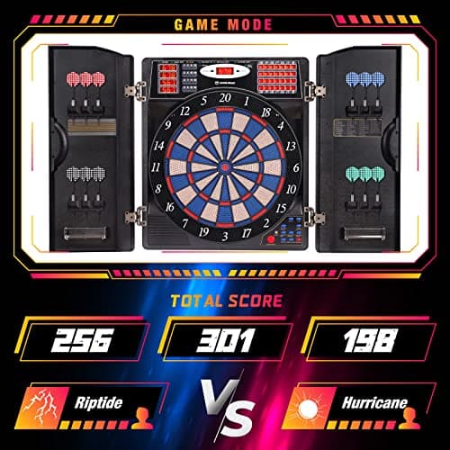 WIN.MAX Electronic Dart Board with Cabinet thumbnail 2