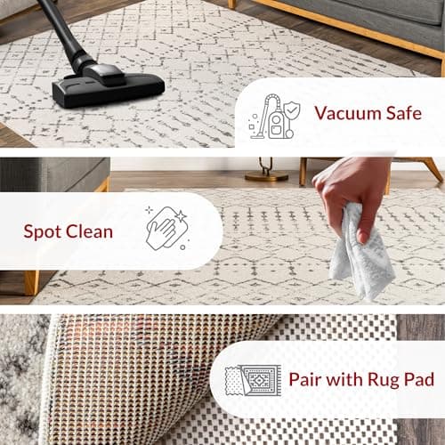 nuLOOM Moroccan Blythe Area Rug (8x10, Grey) thumbnail 5