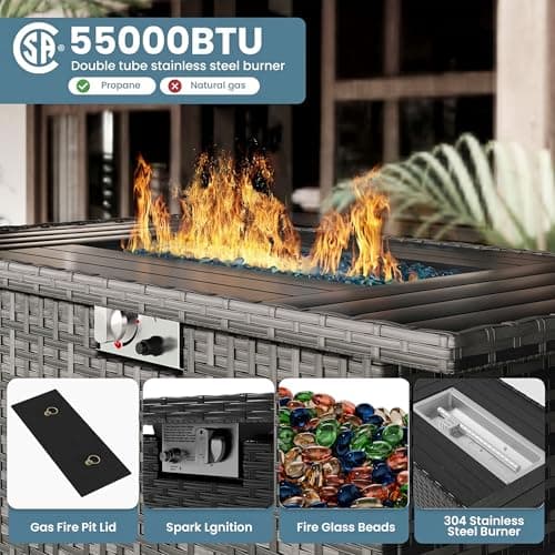 Vonzoy 7-Piece Outdoor Patio Conversation Set thumbnail 3