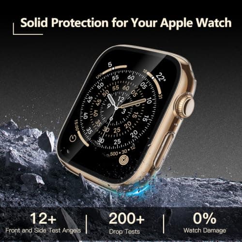 JULK 2-Pack Apple Watch Screen Protector Hard Case for Series 12 46mm thumbnail 2