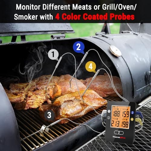 ThermoPro TP25 650ft Bluetooth Meat Thermometer with 4 Probes thumbnail 3