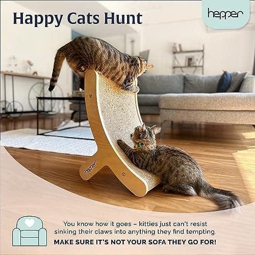 Hepper Hi-Lo Cardboard Cat Scratcher with Wood Frame thumbnail 5