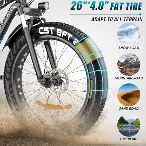 Vivi Fat Tire Electric Mountain Bike 26" thumbnail 5