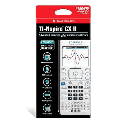 Texas Instruments TI-Nspire CX II Color Graphing Calculator with Student Software (PC/Mac) White 3.54 x 7.48 thumbnail 5