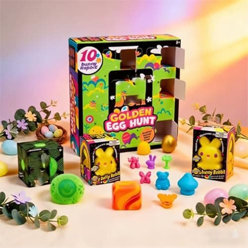 Nee Doh 2026 Easter Golden Egg Treasure Hunt Mystery 10-Piece Set thumbnail 3